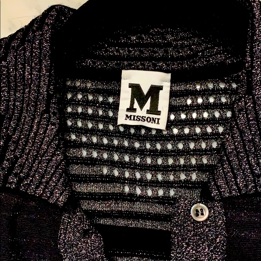 Black/Silver Thread Missoni
